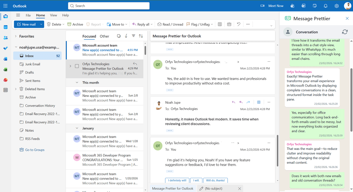 Message Prettier Outlook Add-in